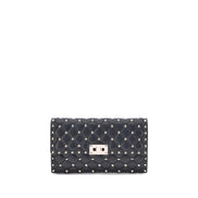Valentino Garavani Black Leather Shoulder Bag