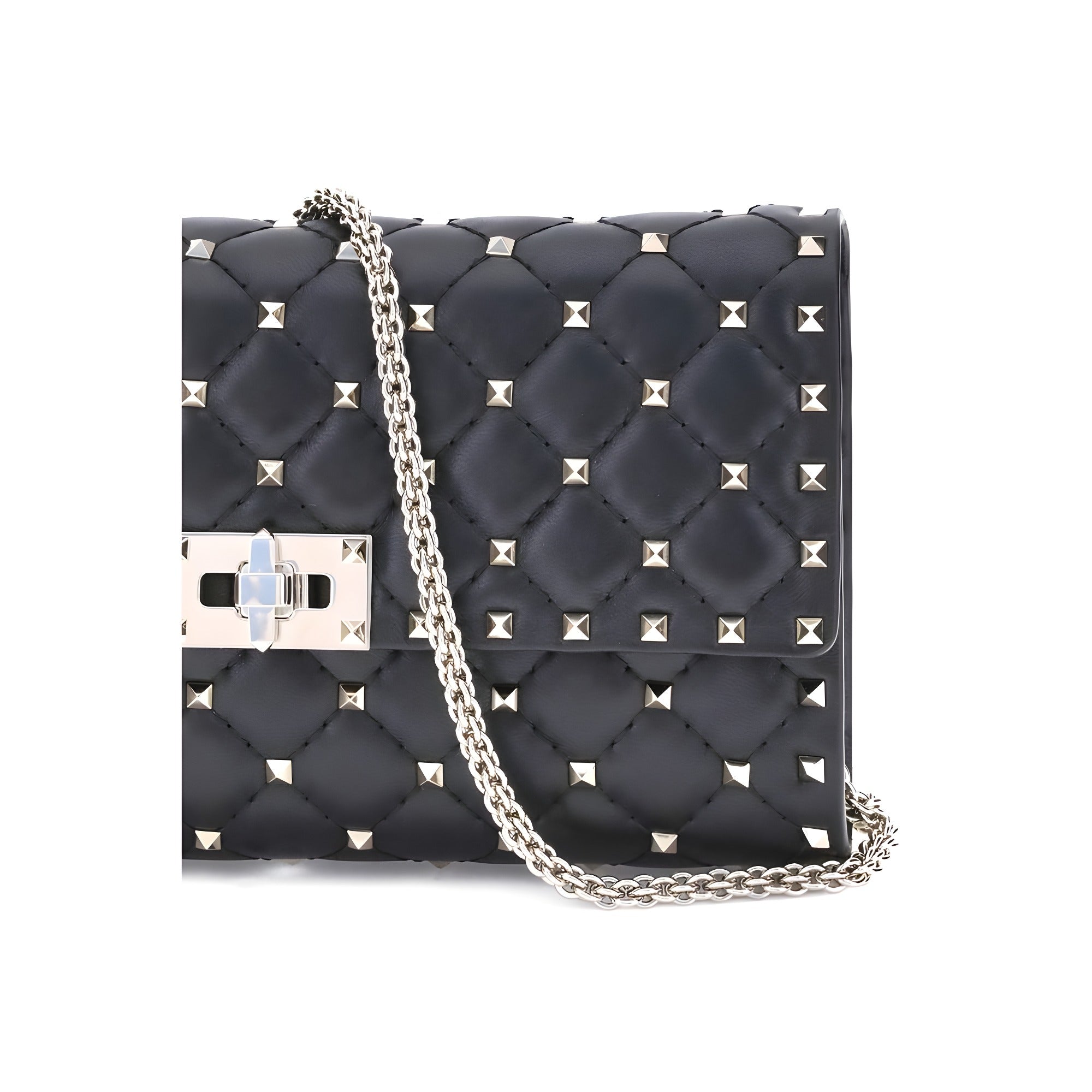 Valentino Garavani Black Leather Shoulder Bag