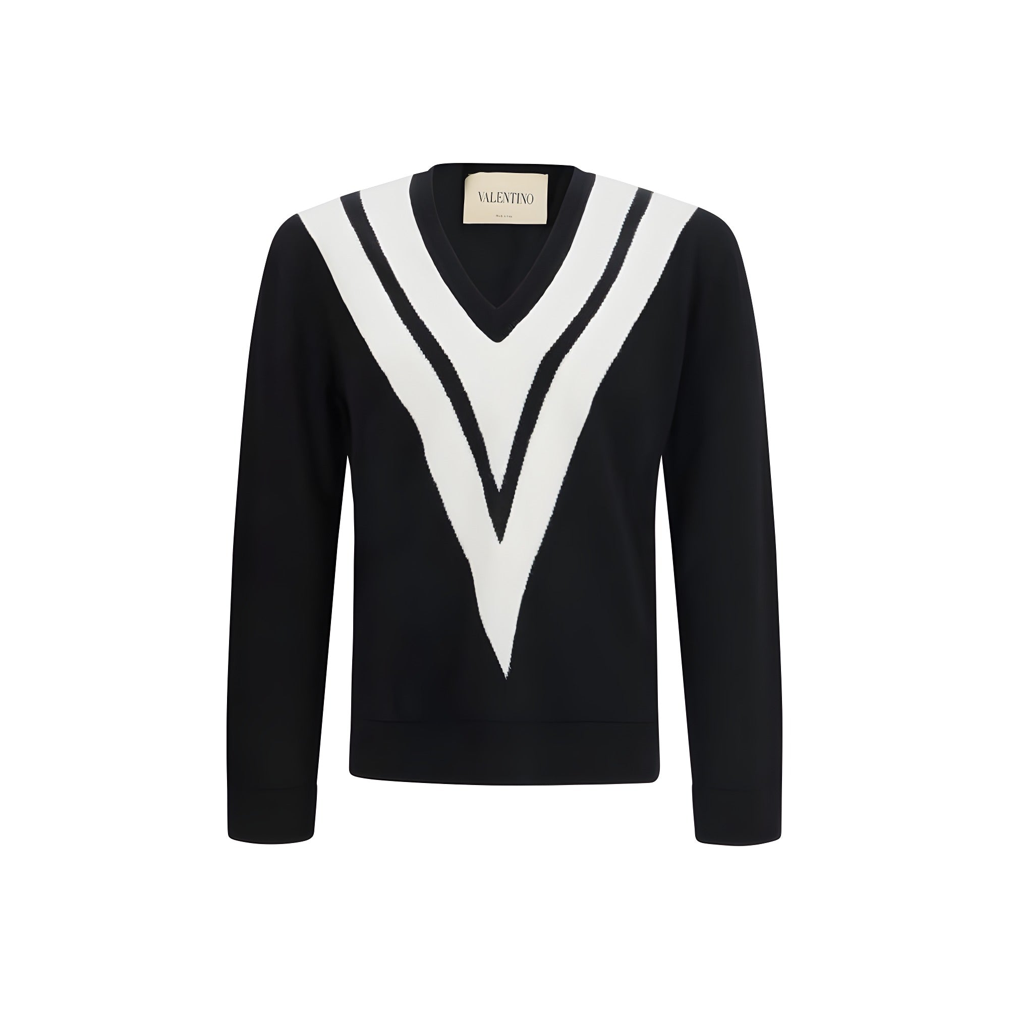 Valentino Garavani Black Wool Sweatshirt