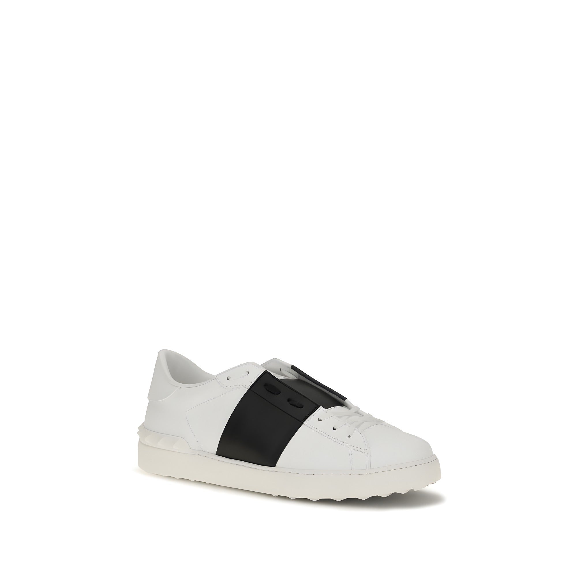 Valentino Garavani Blue Calf Leather Low Top Sneakers