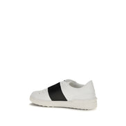 Valentino Garavani Blue Calf Leather Low Top Sneakers