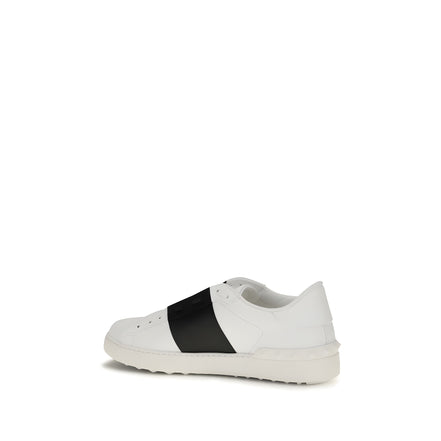 Valentino Garavani Blue Calf Leather Low Top Sneakers