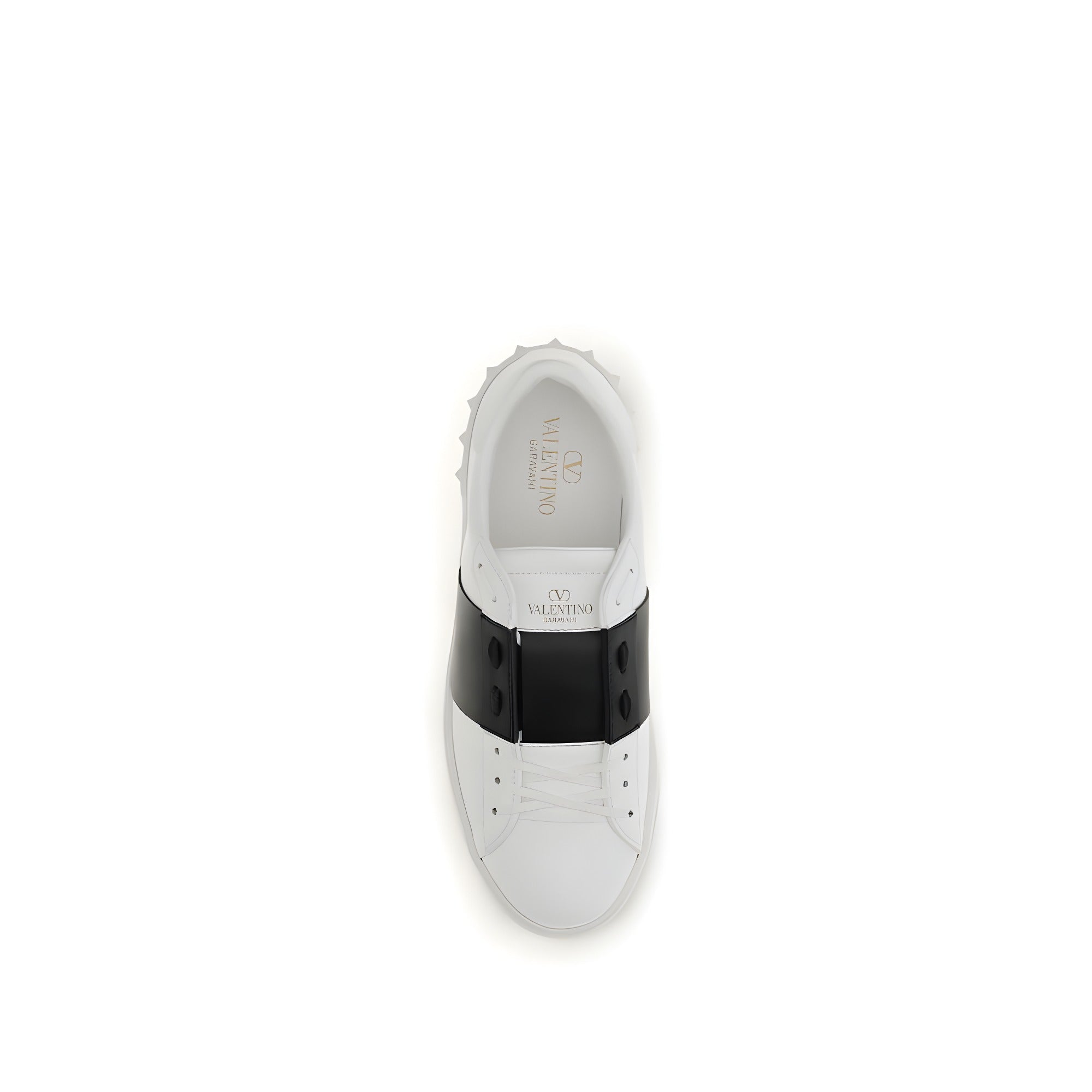 Valentino Garavani Blue Calf Leather Low Top Sneakers