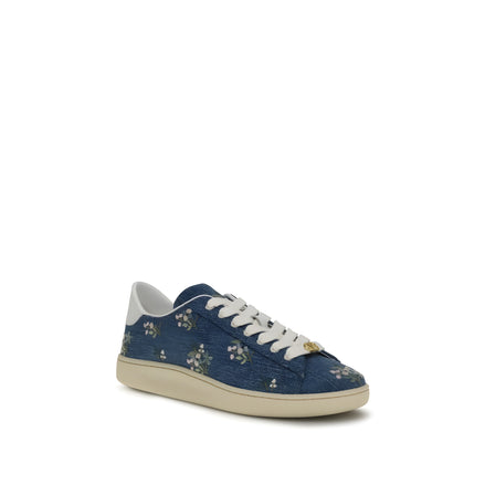 Valentino Garavani Blue Fabric Low Top Sneakers