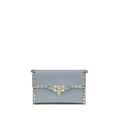Valentino Garavani Blue Rockstud Small Shoulder Bag