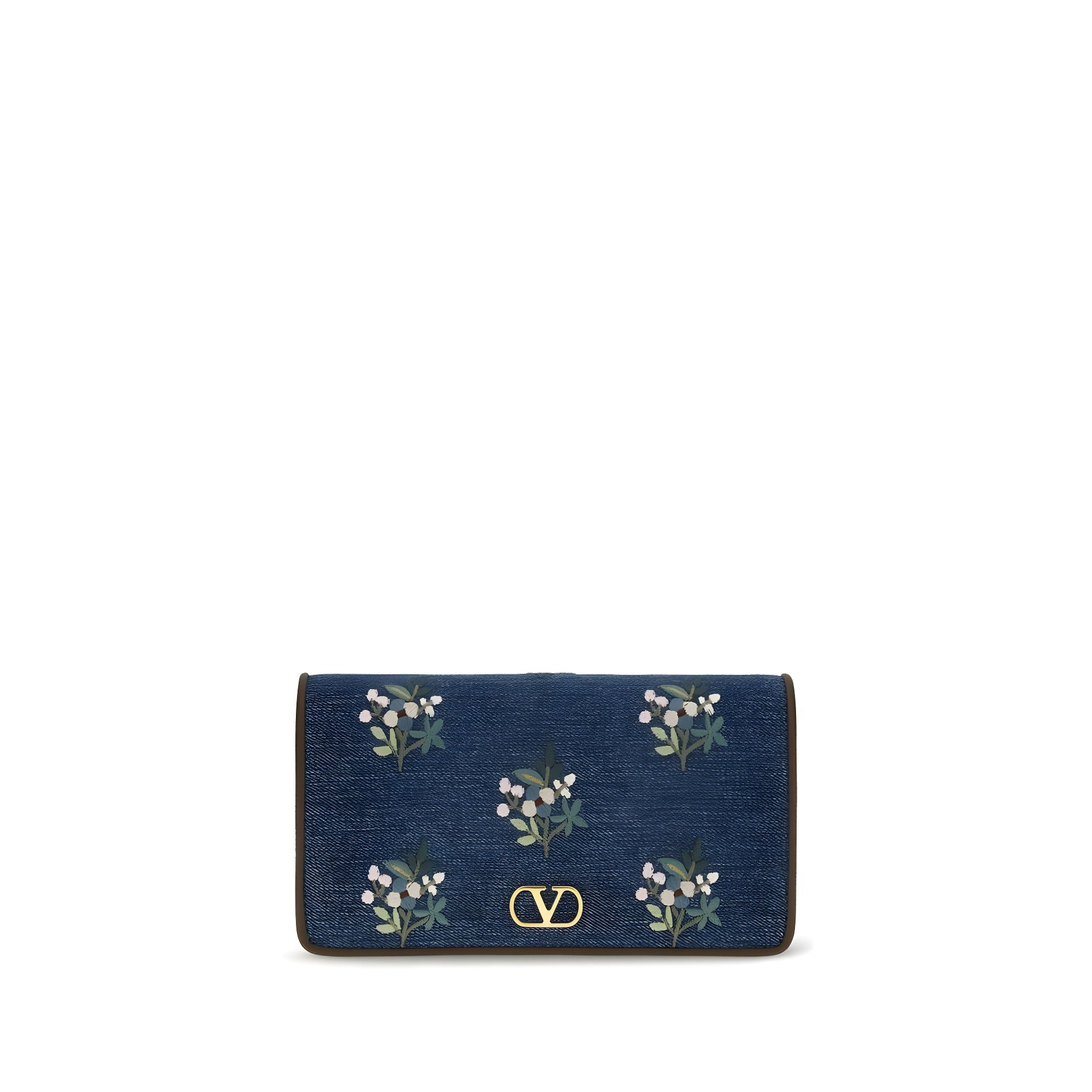 Valentino Garavani Blue Cotton Shoulder Bag
