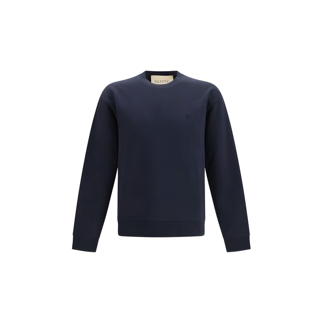 Valentino Garavani Blue Cotton Sweatshirt