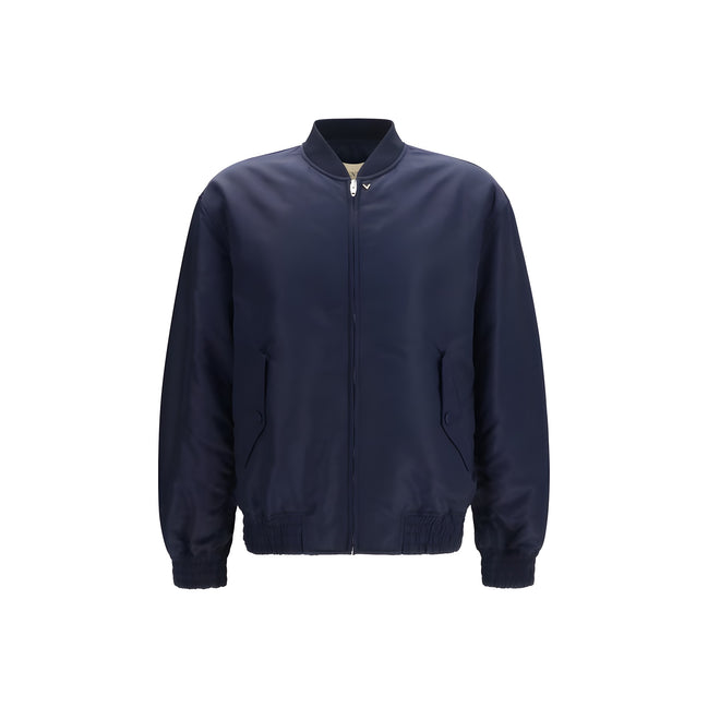 Valentino Garavani Blue Polyamide Bomber