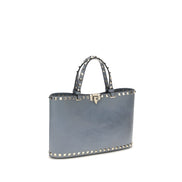 Valentino Garavani Blue Rockstud Tote Bag