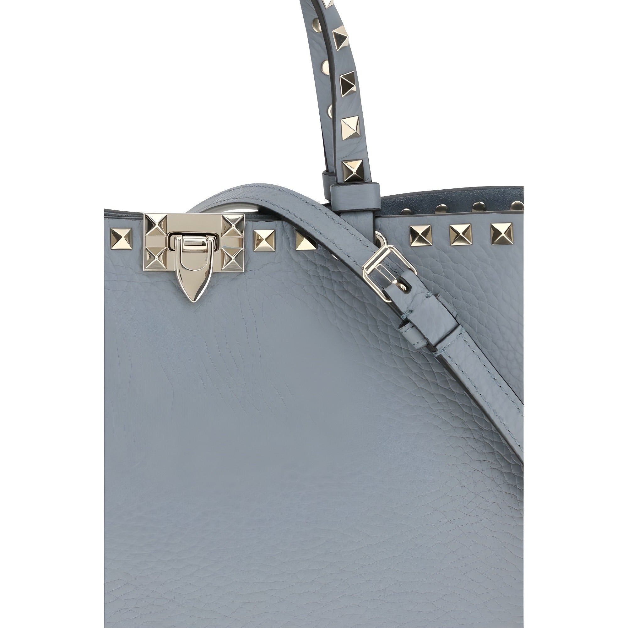 Valentino Garavani Blue Rockstud Tote Bag