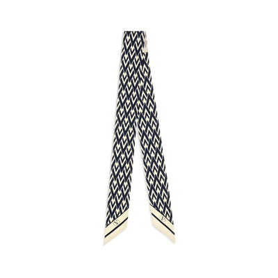 Valentino Garavani Blue Silk Scarf