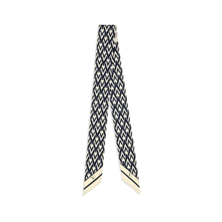 Valentino Garavani Blue Silk Scarf