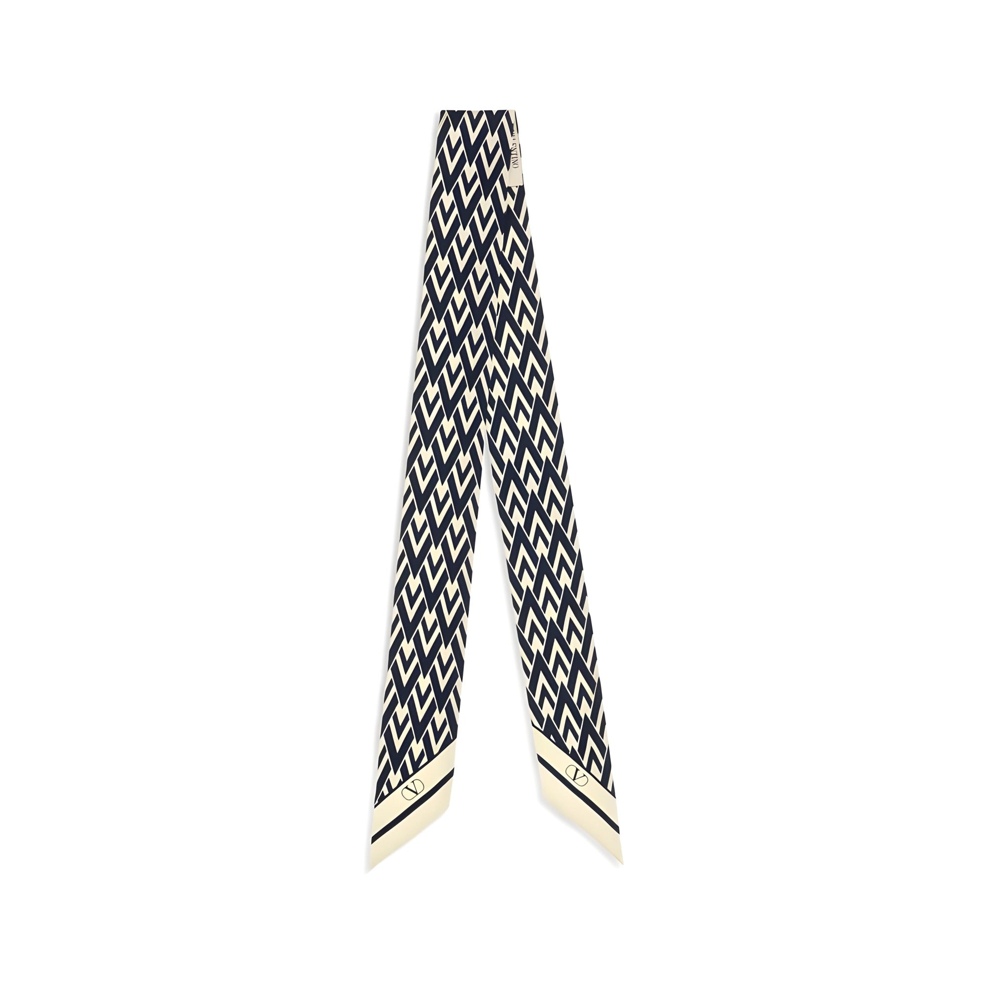 Valentino Garavani Blue Silk Scarf