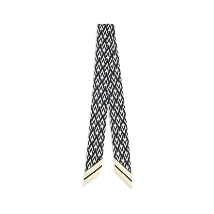 Valentino Garavani Blue Silk Scarf