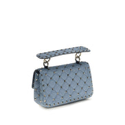 Valentino Garavani Blue Viscose Shoulder Bag
