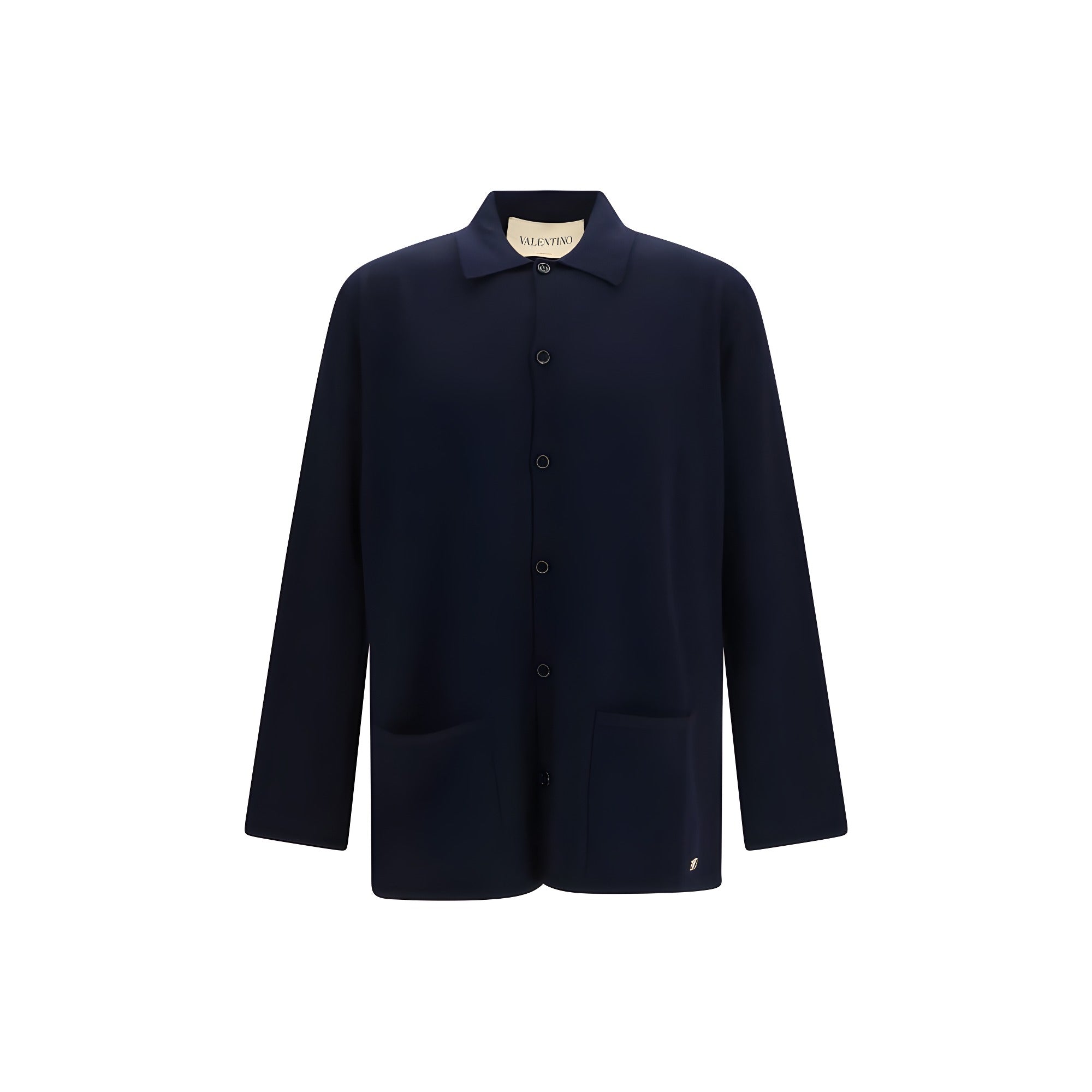 Valentino Garavani Blue Wool Cardigan
