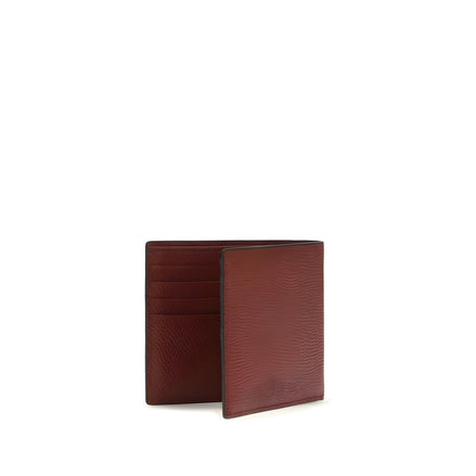 Valentino Garavani Bordeaux Leather Wallet
