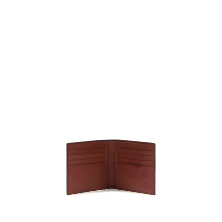Valentino Garavani Bordeaux Leather Wallet