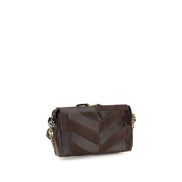 Valentino Garavani Brown Calf Leather Shoulder Bag