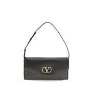 Valentino Garavani Brown Calf Leather Shoulder Bag
