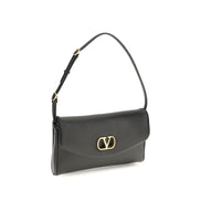 Valentino Garavani Brown Calf Leather Shoulder Bag