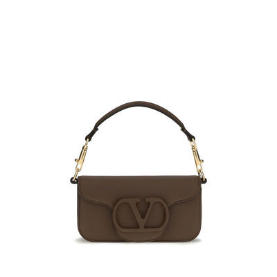 Valentino Garavani Brown Calf Leather Shoulder Bag