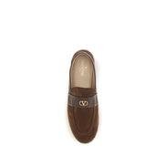 Valentino Garavani Brown Calf Leather Espadrilles