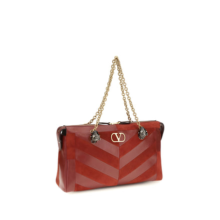 Valentino Garavani Multicolor Calf Leather Shoulder Bag
