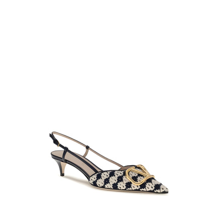 Escarpins Valentino Garavani en Chèvre Multicolore à Talon Moyen