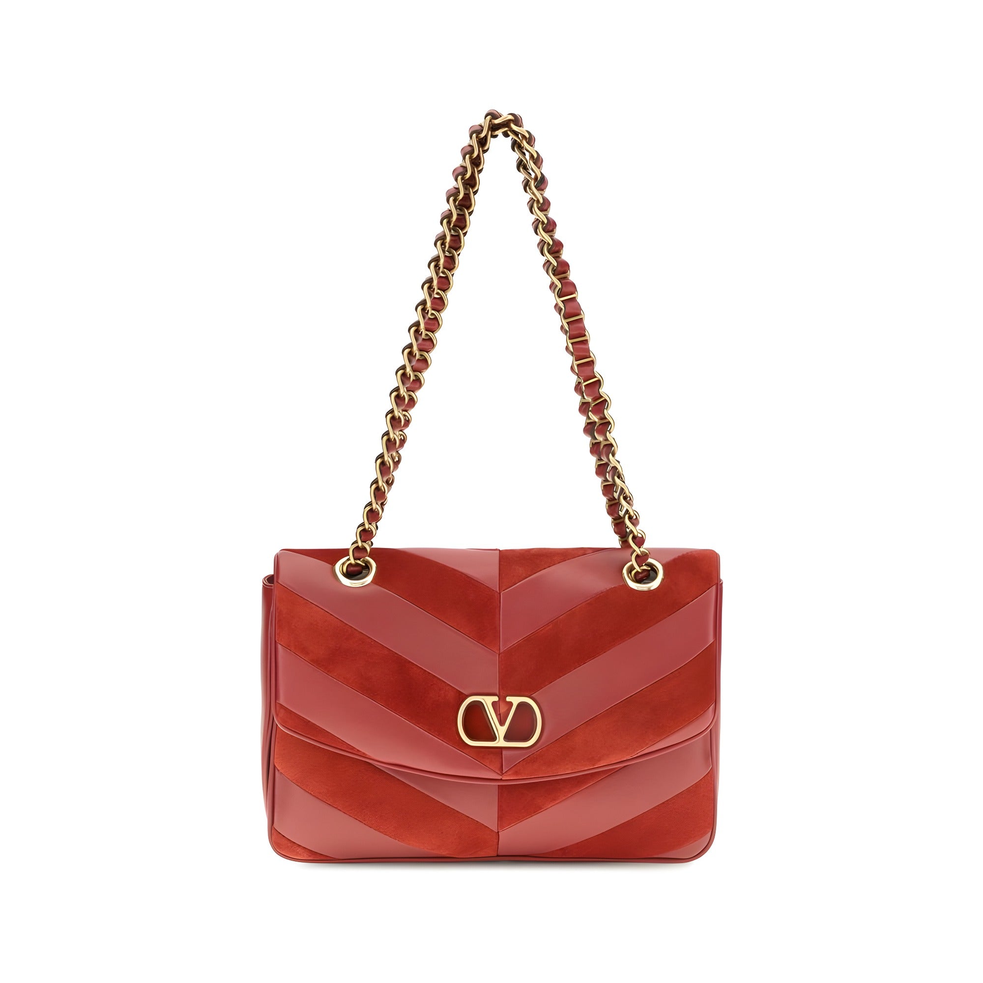 Valentino Garavani Multicolor Suede Leather Shoulder Bag