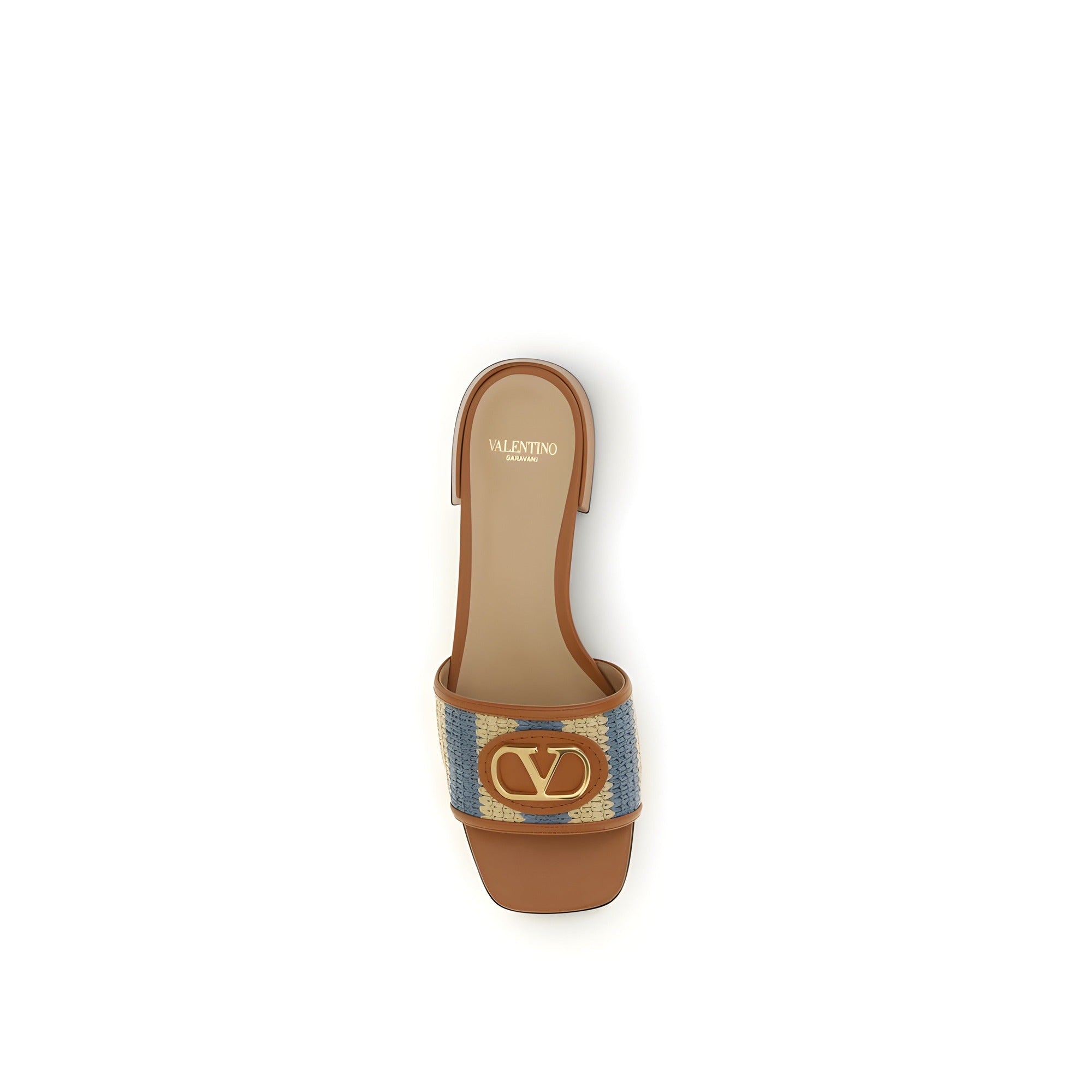 Valentino Garavani Multicolor Viscose Flat Sandals