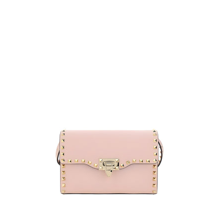 Valentino Garavani Pink Calf Leather Shoulder Bag