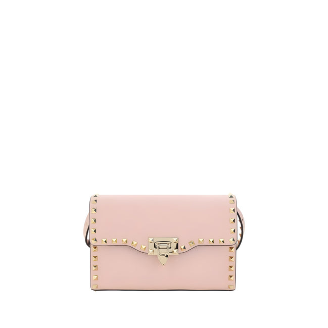 Valentino Garavani Pink Calf Leather Shoulder Bag