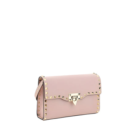 Valentino Garavani Pink Calf Leather Shoulder Bag