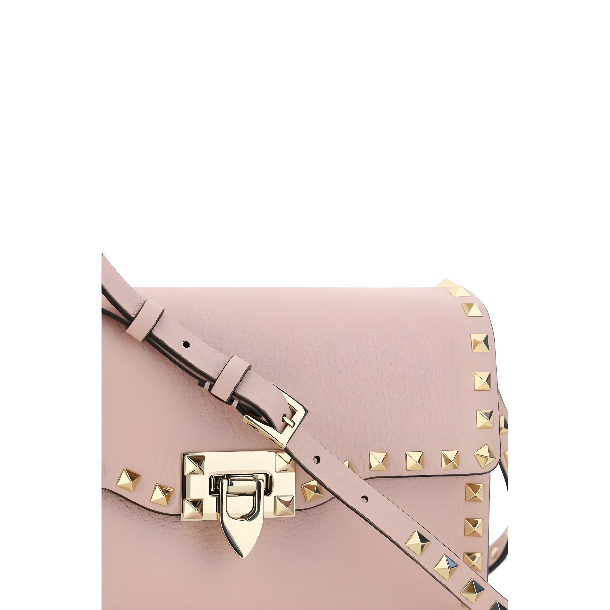 Valentino Garavani Pink Calf Leather Shoulder Bag
