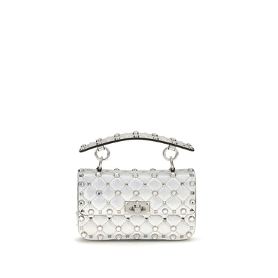 Valentino Garavani Silver Leather Handbag