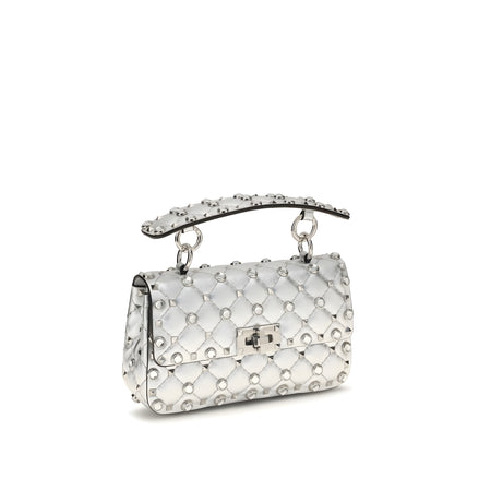 Valentino Garavani Silver Leather Handbag