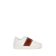 Valentino Garavani White Calf Leather Low Top Sneakers