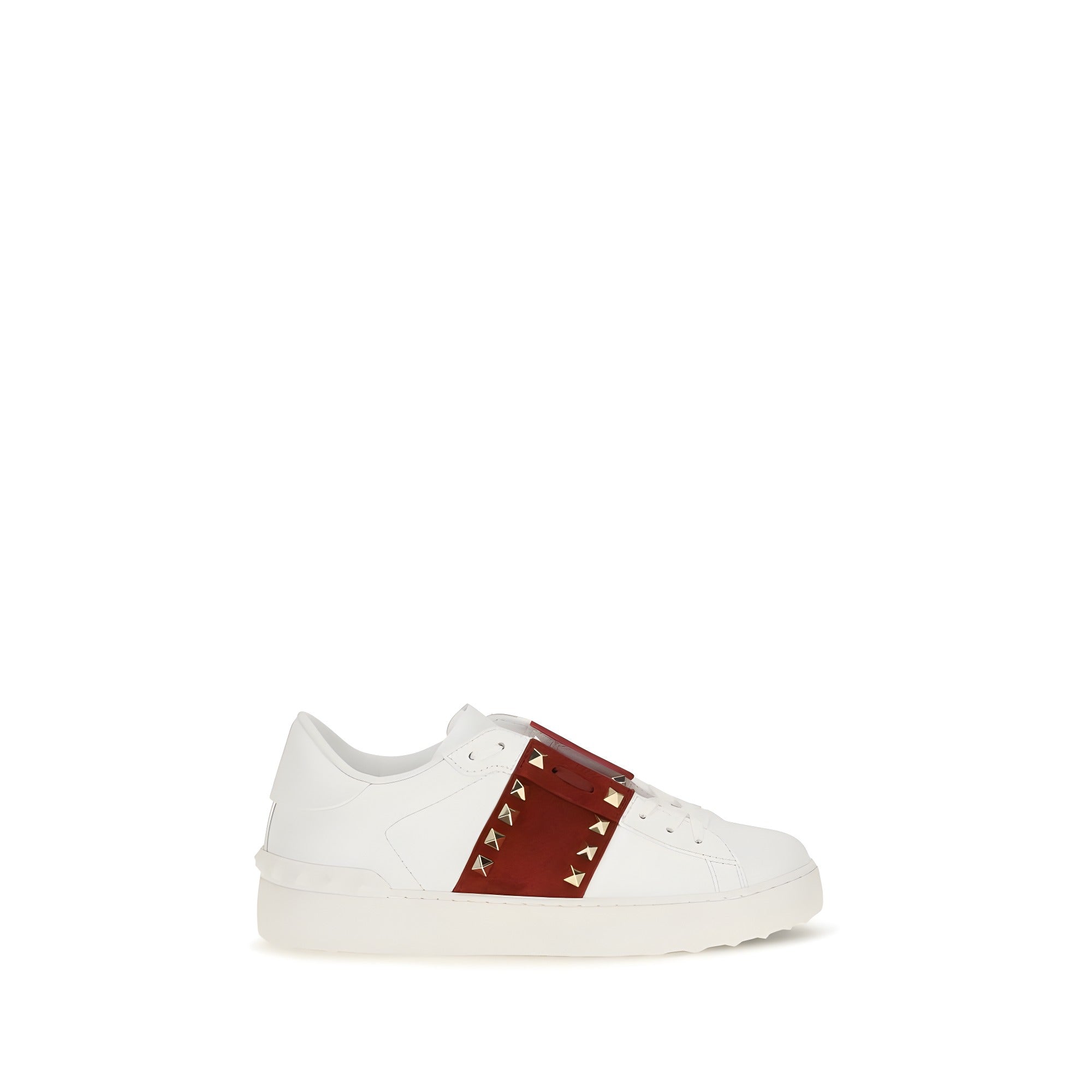 Valentino Garavani White Calf Leather Low Top Sneakers