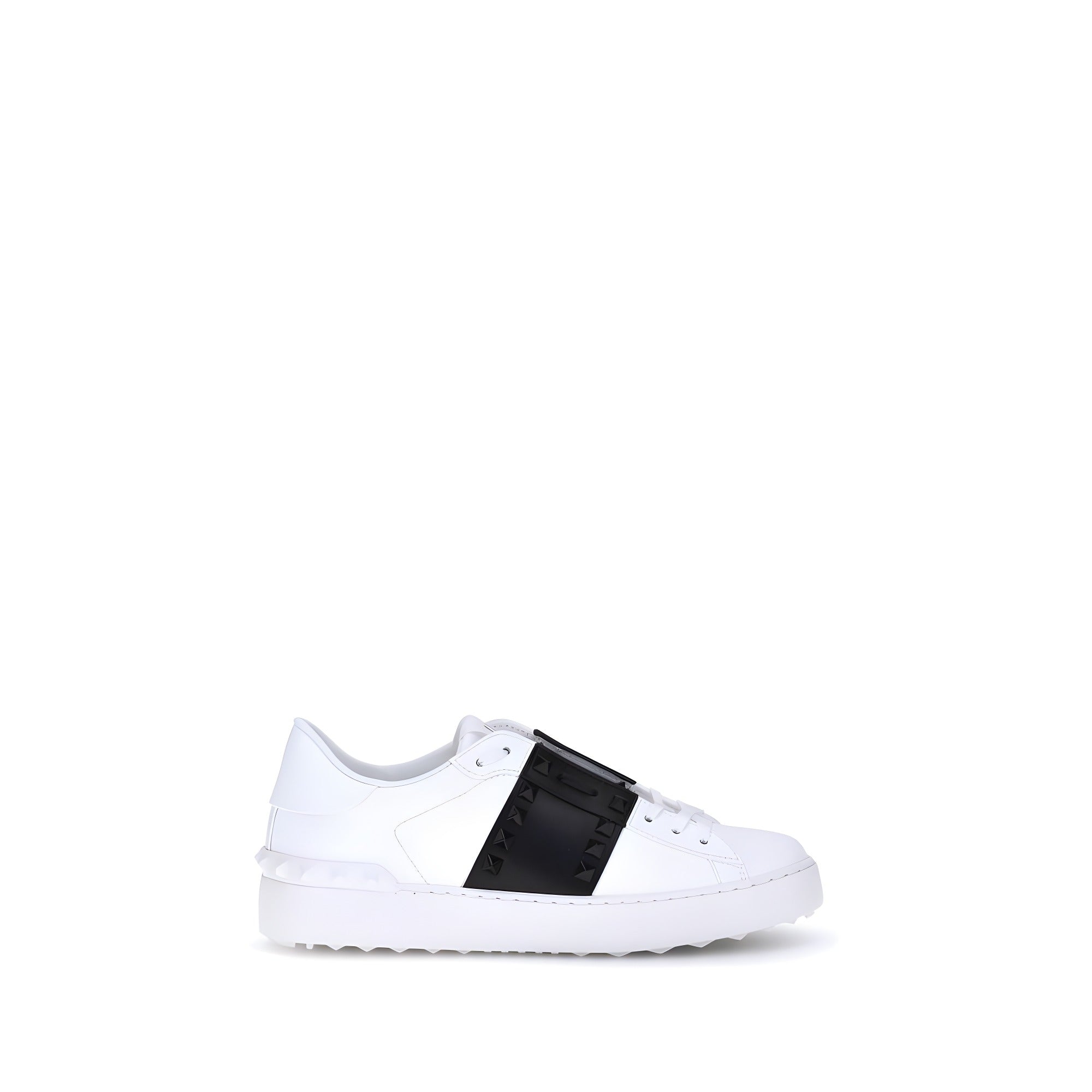 Valentino Garavani White Calf Leather Low Top Sneakers