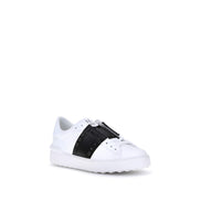 Valentino Garavani White Calf Leather Low Top Sneakers