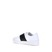 Valentino Garavani White Calf Leather Low Top Sneakers