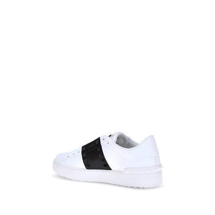 Valentino Garavani White Calf Leather Low Top Sneakers