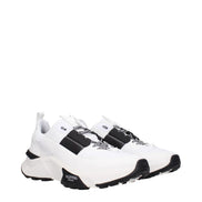 Valentino Garavani White Fabric Athletic Sneakers