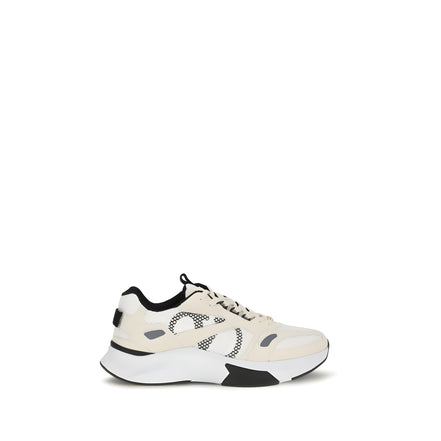 Valentino Garavani White Fabric Low Top Sneakers