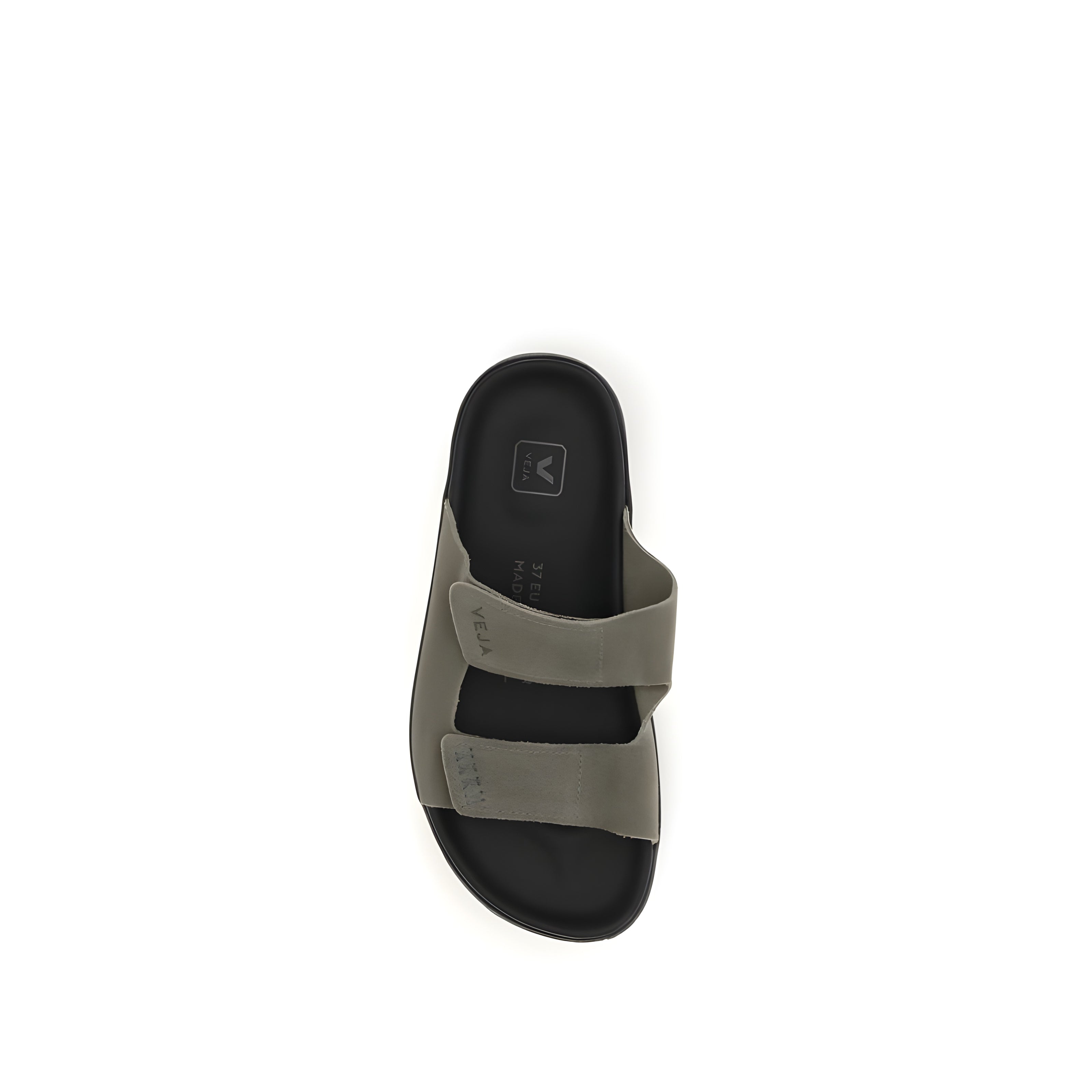 Sandales plates Veja Bicolor en cuir de veau (Bos Taurus)
