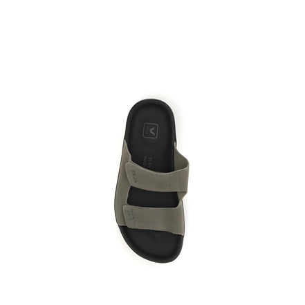 Sandales plates Veja Bicolor en cuir de veau (Bos Taurus)