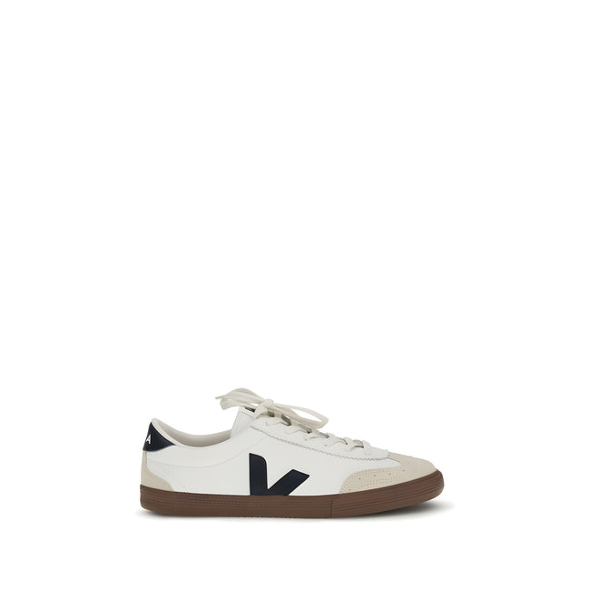 Veja White Calf Leather Athletic Sneakers