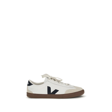 Veja White Calf Leather Athletic Sneakers