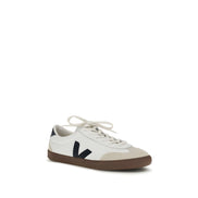Veja White Calf Leather Athletic Sneakers